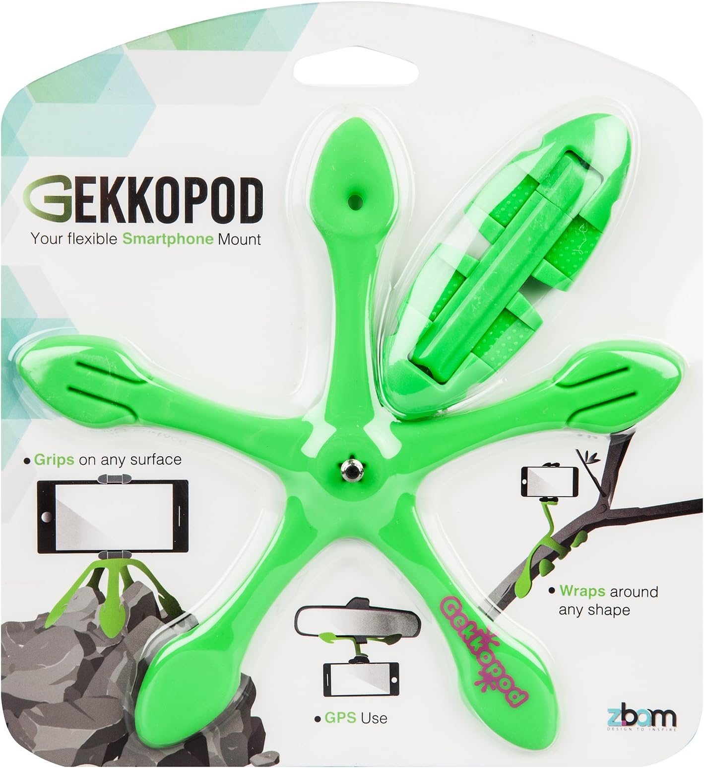 GEKKOPODTripod with Universal Mount for Smartphone Green
