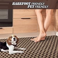 Vista 5 de ANTPOP Alfombra de pasillo de 3 x 8 pies, para interiores y exteriores, con parte trasera de goma, alfombra lavable para pasillo, entrada, cocina