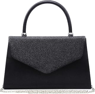 Dasein Women's Glitter Evening Clutch Bag - Frosted Sparkle Party Purse for Wedding, Prom, Cocktail & Night Out