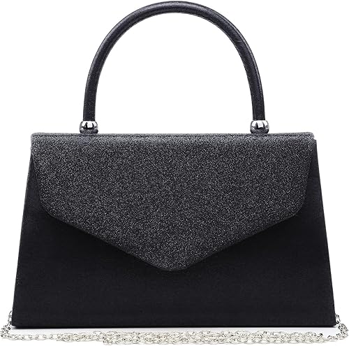 Dasein Bolso de noche para mujer para fiesta boda cóctel graduación con purpurina esmerilada 1-plateado, 1 blanco, Negro, Champán, Oro, forro polar Dasein Bolso de noche para mujer para fiesta boda cóctel graduación con purpurina esmerilada 1-plateado, 1 blanco, Negro, Champán, Oro, forro polar