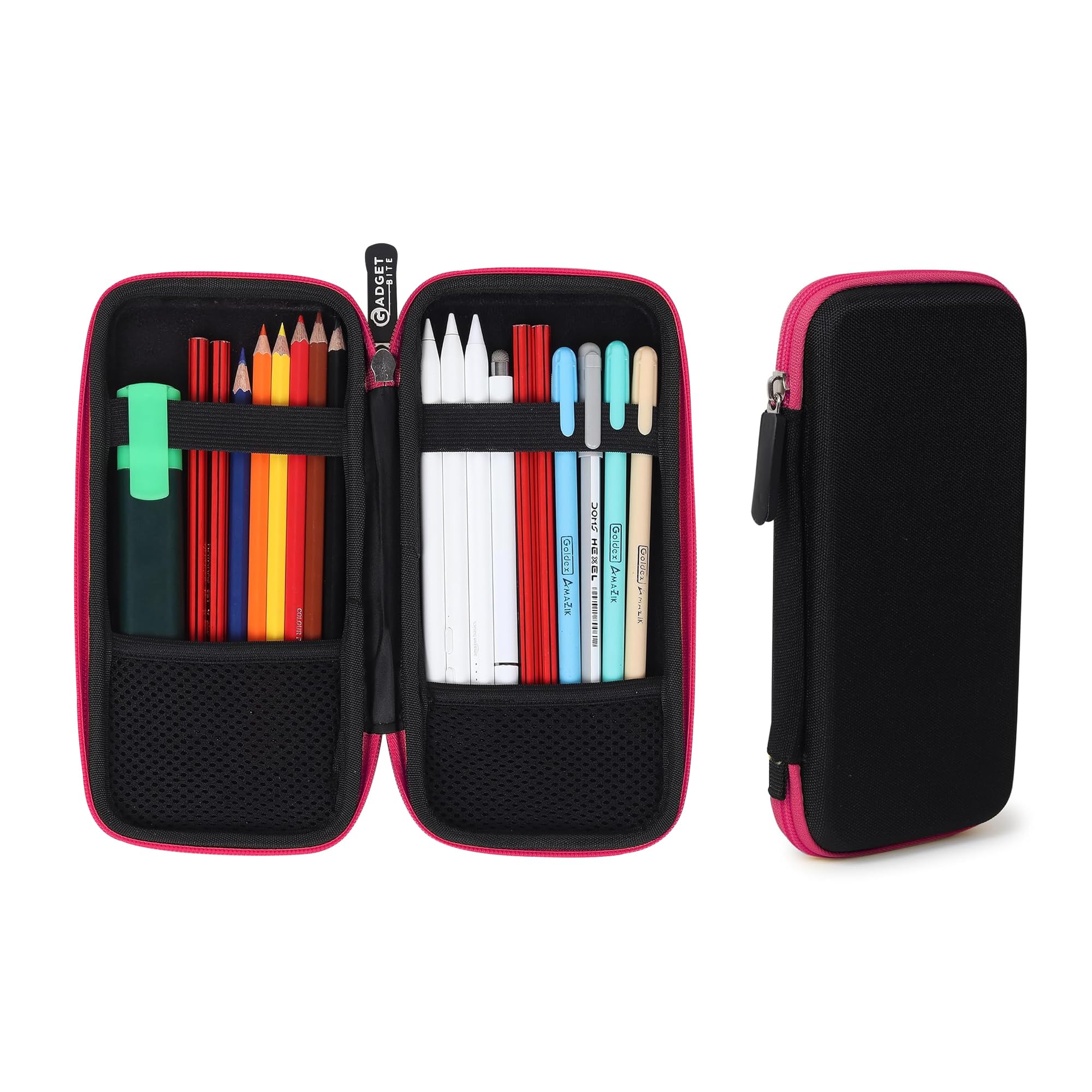 GadgetBite EVA Pencil Case Pen Pouch Holder Bag Stationery Box Large Storage EVA Hard Shell for School Supplies Office Stuff (Medium)-Pink (B0CSWHGXH2) Amazon Price History, Amazon Price Tracker