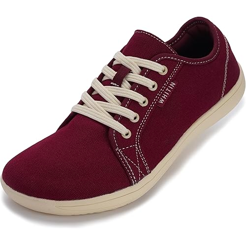WHITIN Men's Canvas Barefoot Shoes | Wide Toe-Box | Zero-Drop Sole