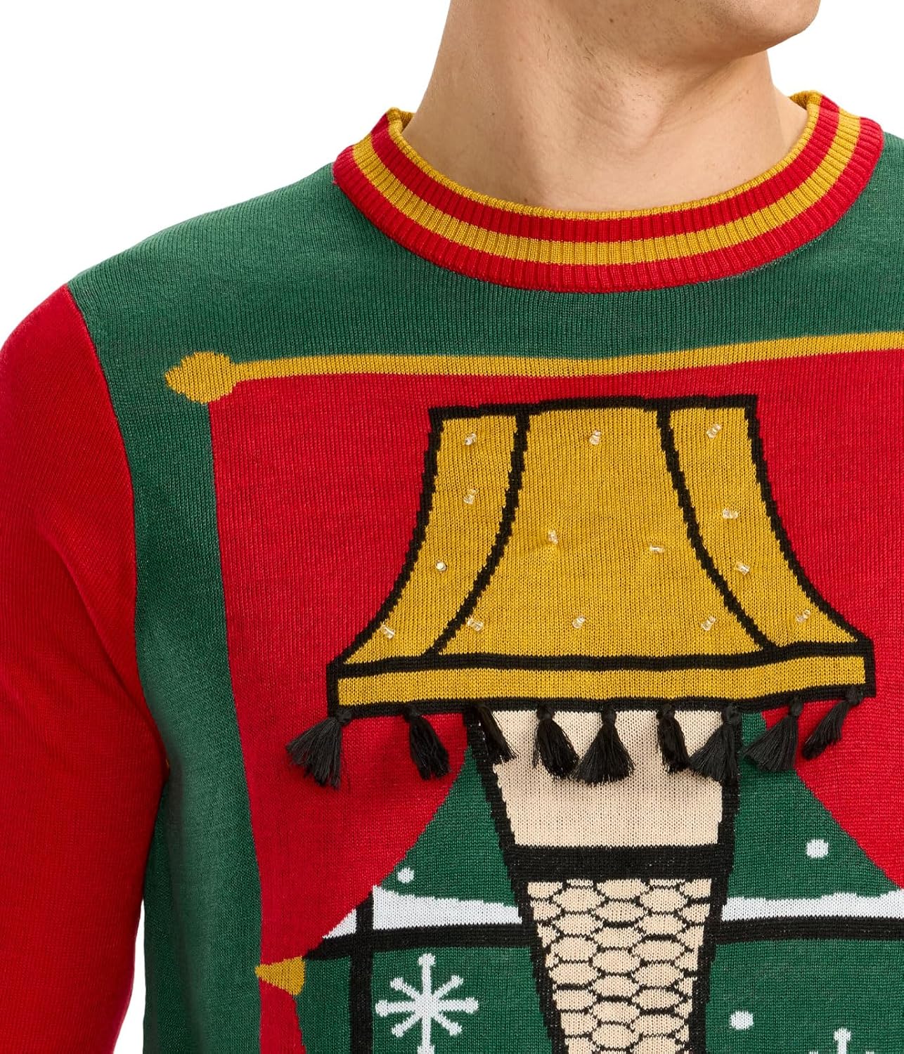 Tipsy Elves Light Up Ugly Christmas Sweaters for Men - Funny Holiday Pullover with LED Lights for Winter Gatherings - Image 2