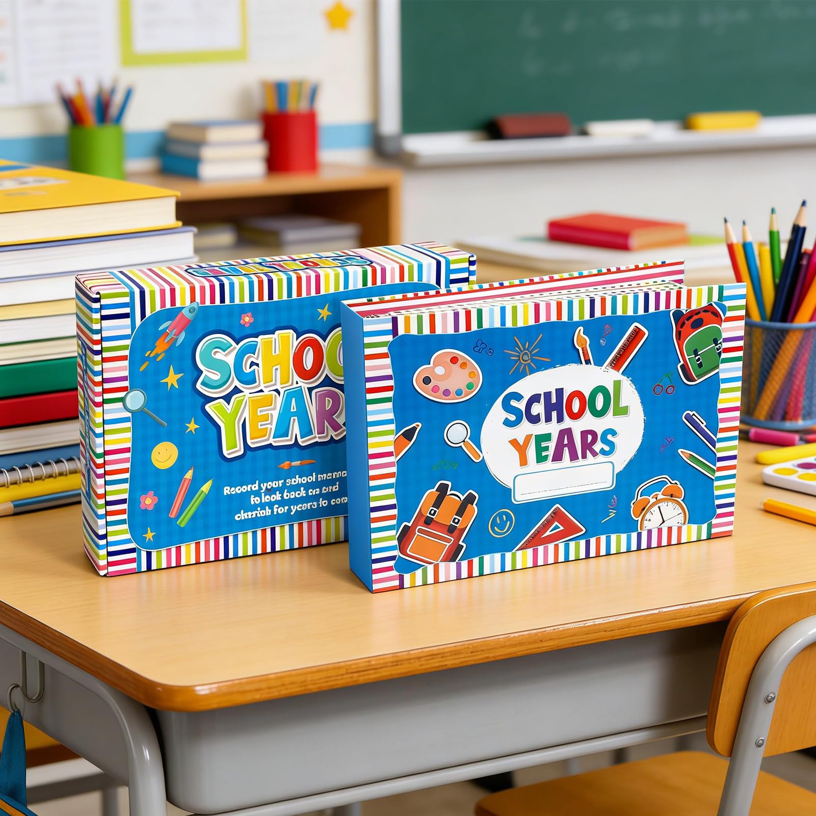Libro delle memorie e album per fotografie per i bambini Foto ricordo | Album delle foto e delle memorie scolastiche per bambini Per diario e diploma