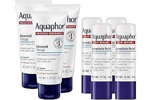 Aquaphor Healing Ointment Lip Repair Stick | 4 Pack | Soothes Chapped Lips