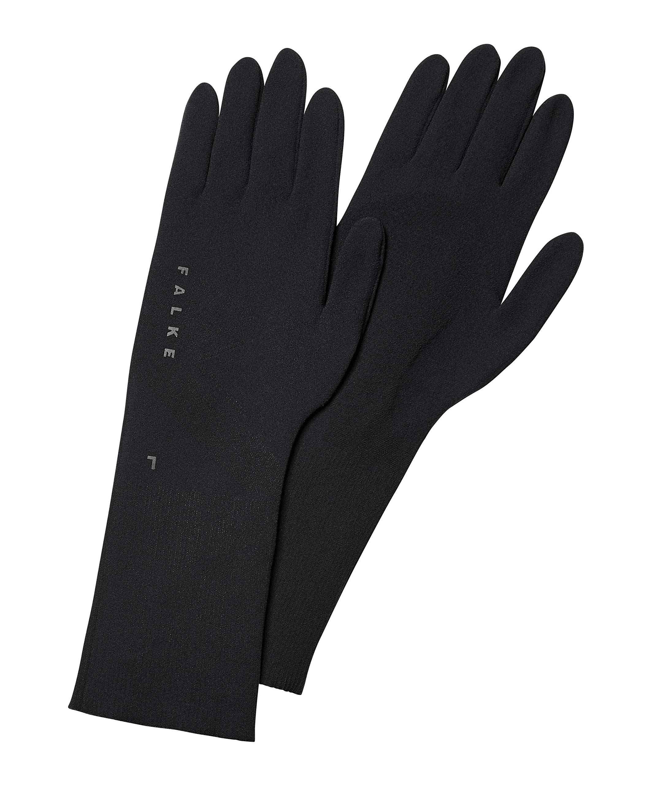 FALKE Unisex Light Gloves Breathable Quick Dry Black Navy Blue For Men Or Women Lightweight Seamless Ideal Base Layer Glove For Ski Snowboarding Hiking 1 Pair
