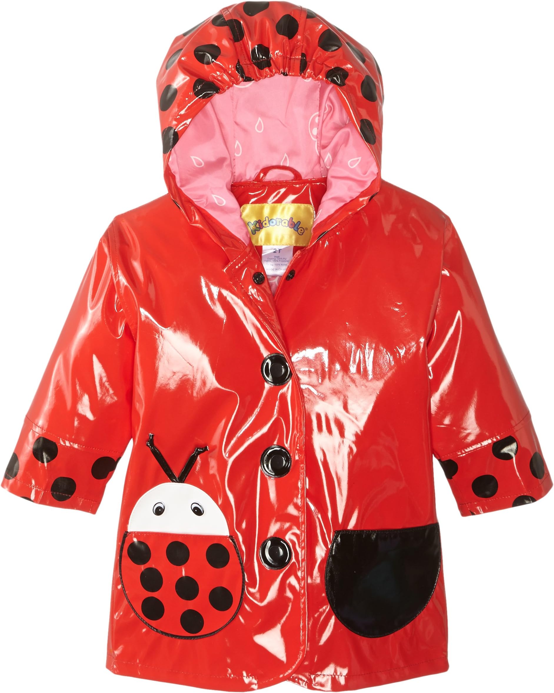 KidorableKid's Ladybug Rain Coat