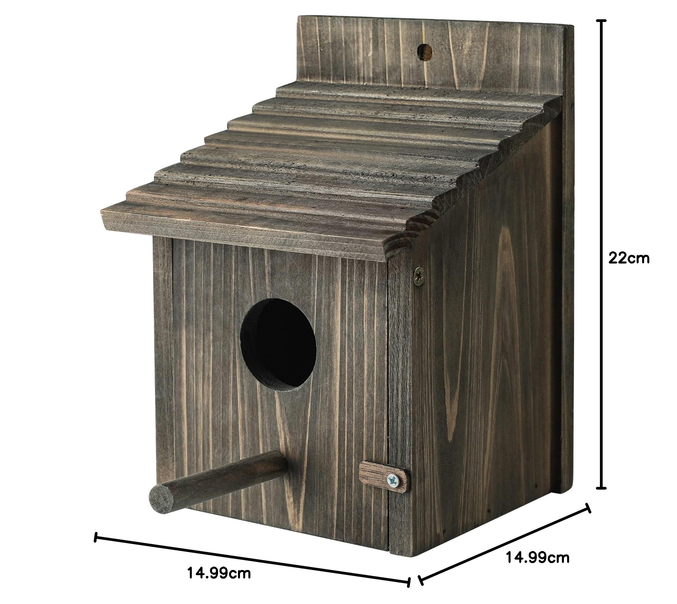 Casa para pájaros para Exteriores con protección contra Depredadores, Caja Nido para pájaros para observación de Aves Silvestres al Aire Libre, Azul Real