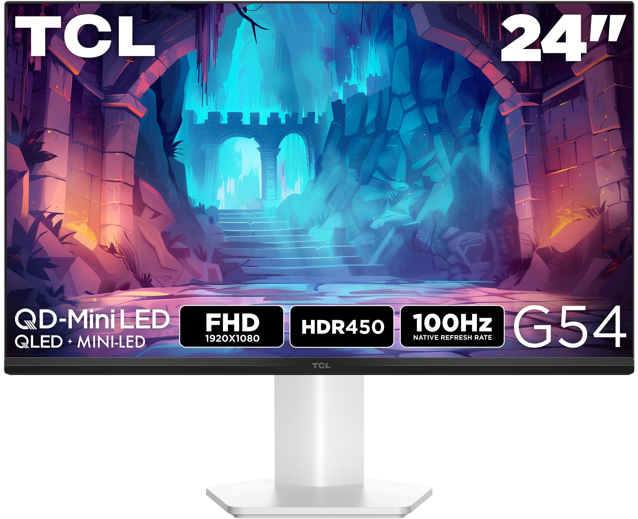 TCL 24G54 24インチ MiniLED モニター 本体 3台セット TCL 24” G54 Series 1080P Full HD HDR Mini LED Monitor (2025 Model