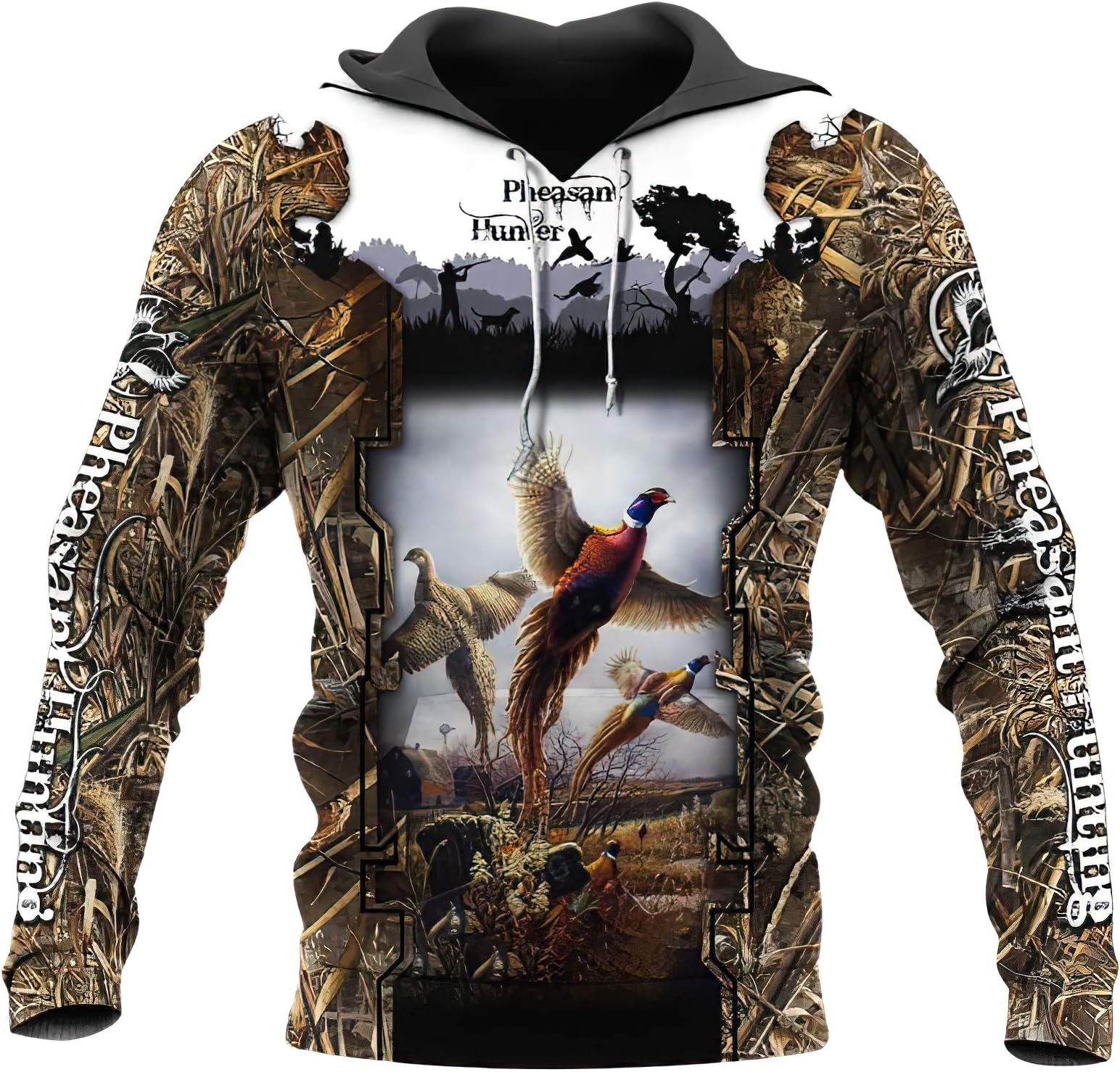 Takra Gold Cool Sweatshirts Camo Hunting Animals 3D Hoodie
