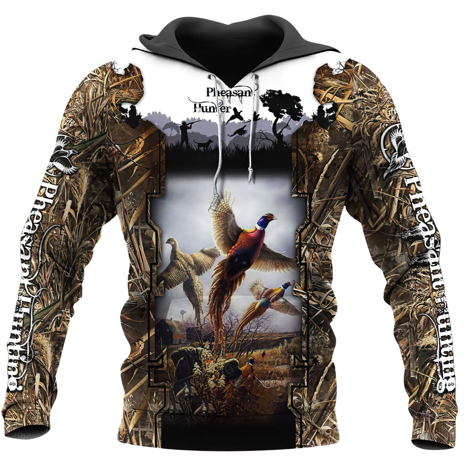 Takra Gold Cool Sweatshirts Camo Hunting Animals 3D Hoodie