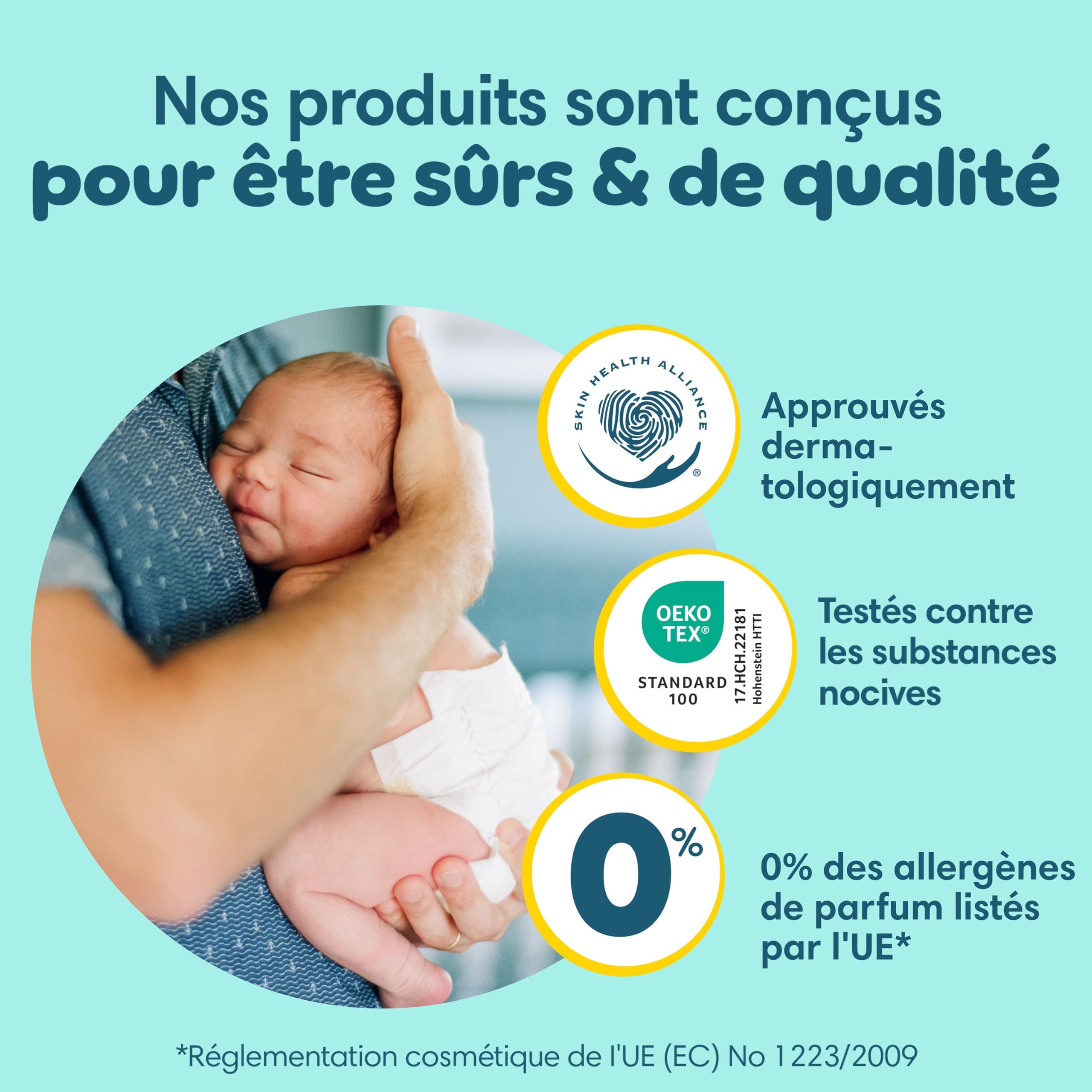 Pampers Premium Protection Taille 3, 148 Couches, 6-10kg, Double Protection