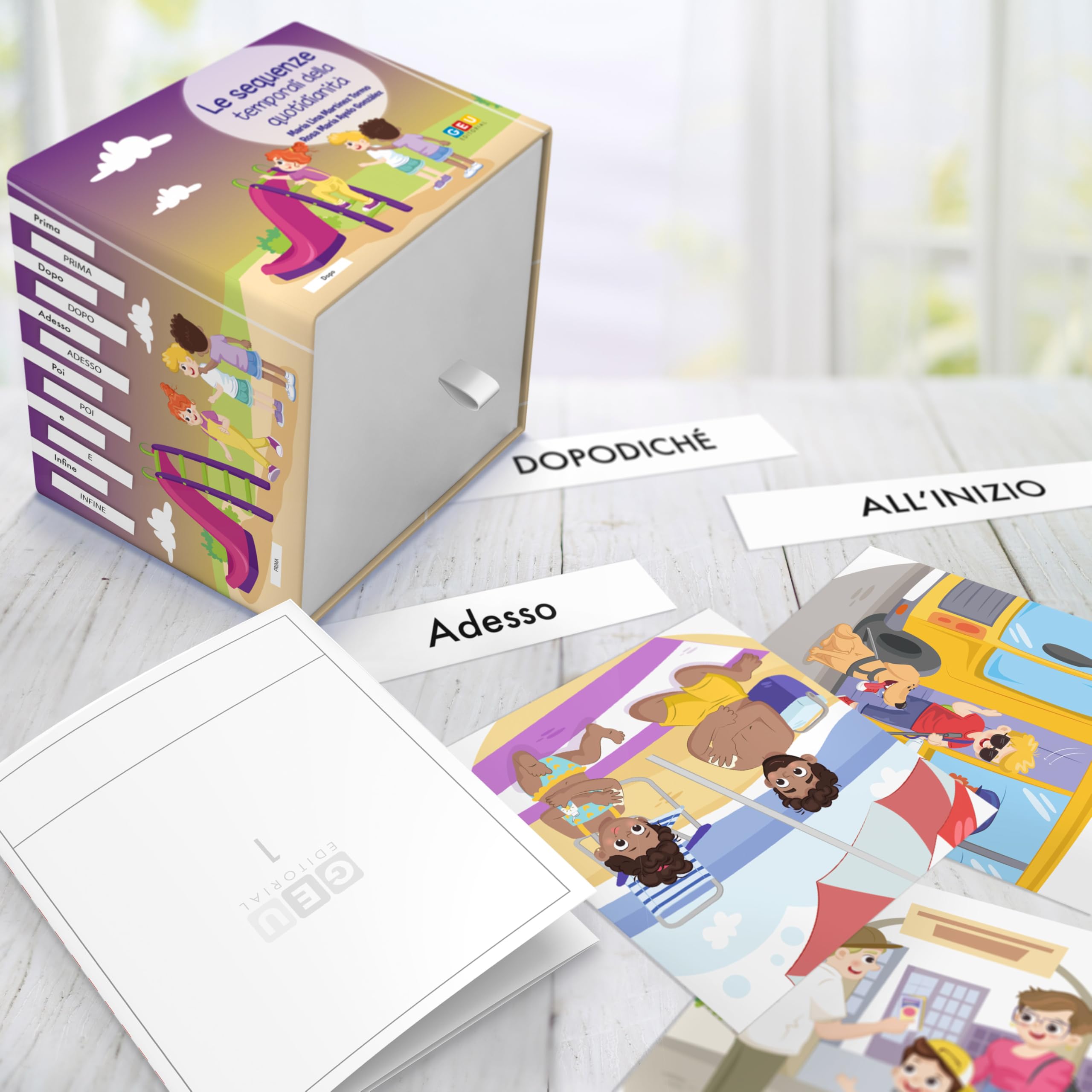 Giochi Autismo Bambini 3 Anni Sequenze Temporali Sviluppo Linguaggio Pensiero Logico - Editoriale GEU
