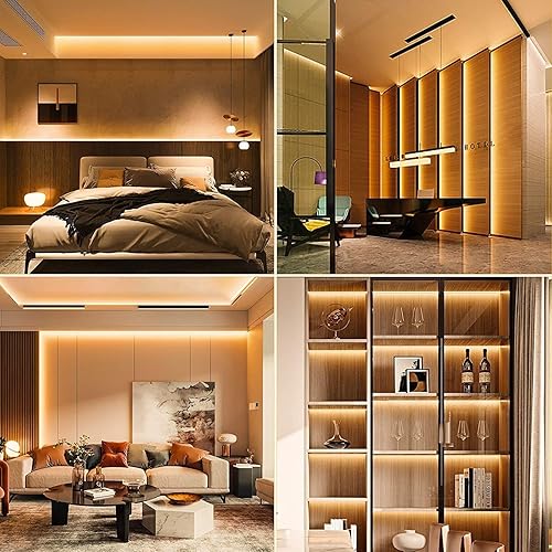 Miniatura 8 de PAUTIX COB - Tira de luz LED de 18 pies18.0 ft, 4000 K blanco natural CRI90+ 528 LEDsm de alto lumen de 24 V, cinta LED flexible súper brillante con