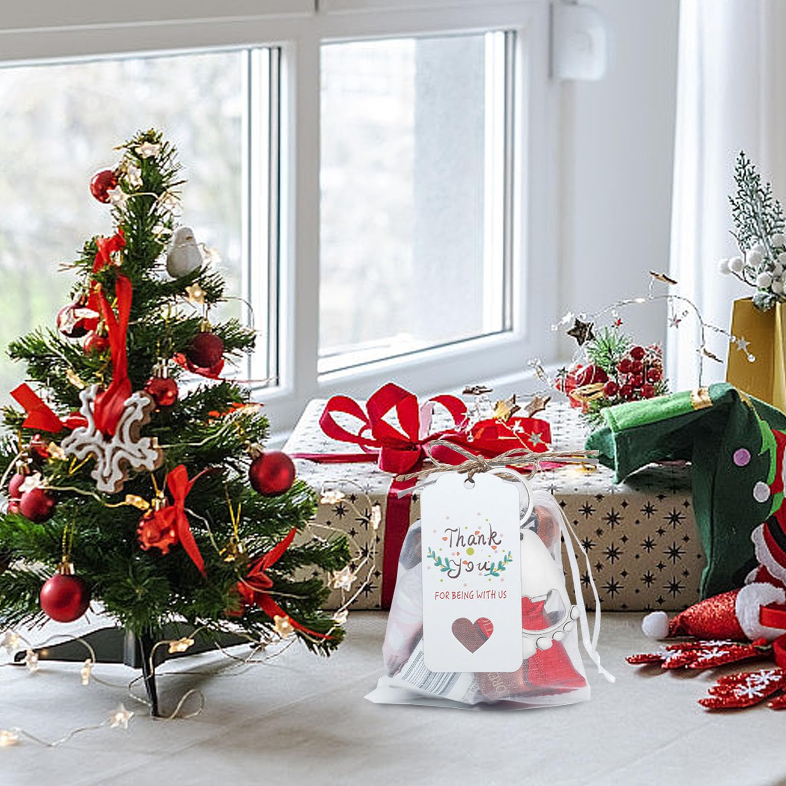 10 Juegos de Regalos para Fiesta de Shower con Abridores de Botellas en Forma de Huella, Bolsas de Papel y Cuerda, Diseño Delicado y Fácil de Almacenar para Invitados