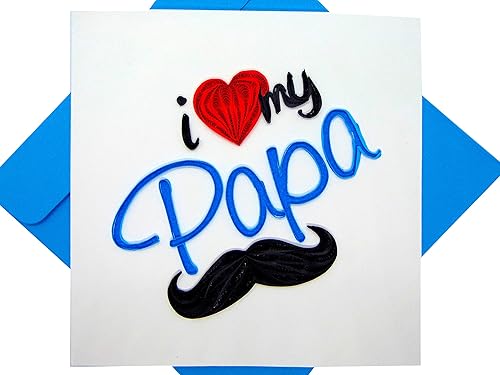 Miniatura 8 de GREENHANDSHAKE Art 4 corazones, tarjeta de felicitación de arte quilling para cumpleaños, día de San Valentín, día de la madre, aniversario