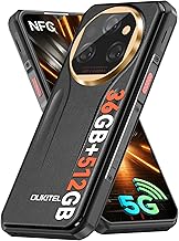 OUKITEL WP39 Pro 5G Telephone Portable Incassable 2025-36Go +512Go/2TO, Smartphone Incassable 11000mAh/33W, Dimensity 6300 Android 14, 6.6" FHD+, 64MP, Téléphone de Chantier 5G Dual SIM/NFC- Or Noir