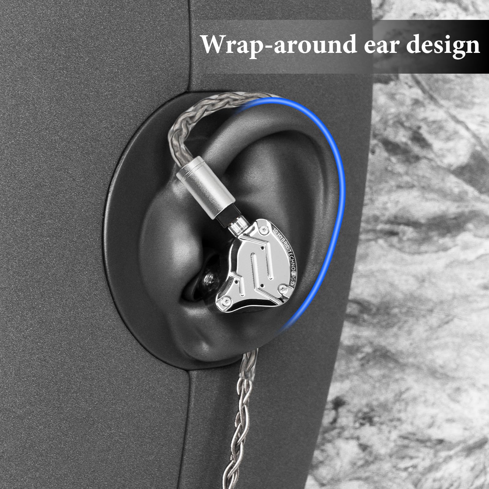 GEEKRIA Apollo Upgrade-Kabel für IEM, versilbertes Kupfer, 0,78 mm 2-Pin auf 3,5 mm, kompatibel mit 7Hz Zero:2, Orchestra Lite, Cadenza, Hype 4, Supermix 4, 2 m (6,5 ft)