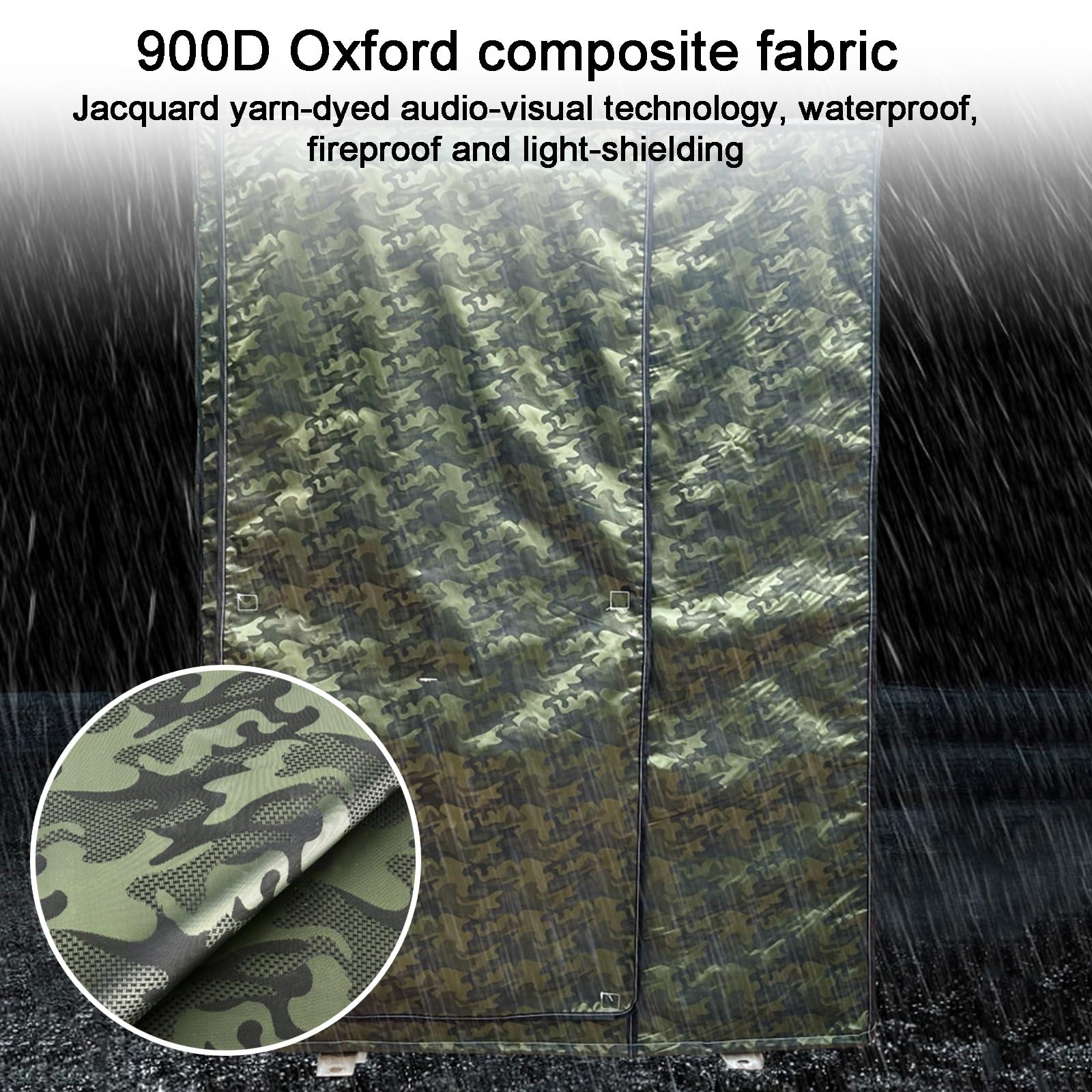 Copri Condizionatore, Copertura per Condizionatore Esterno con Rete Traspirante, Copri Condizionatori da Esterno in Tessuto Oxford 900D(Green,98x38x138cm/39x15x54in)