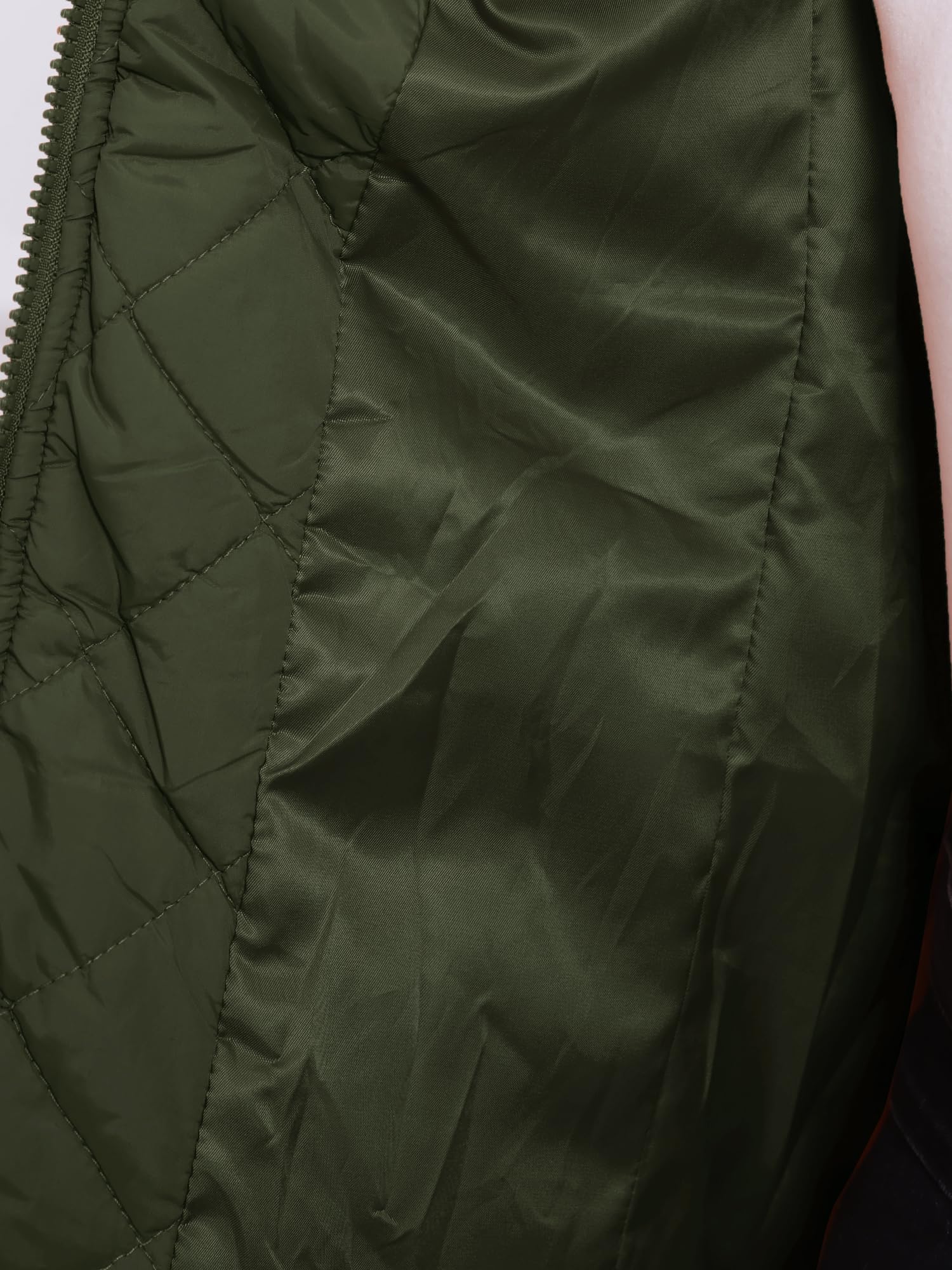 Allegra K Gilet Quilted Zip Vest Chaleco acolchado Mujer