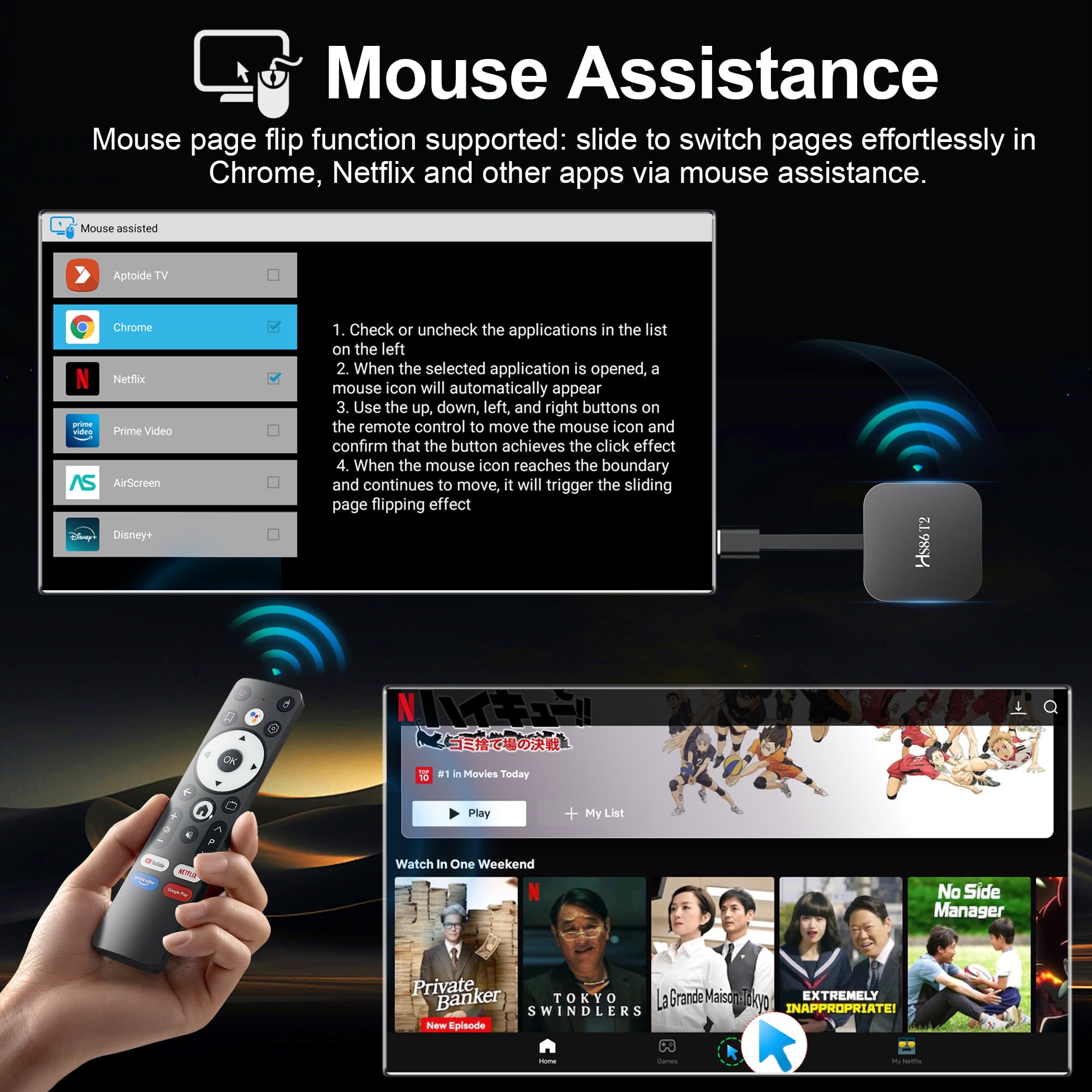 Neuestes Smart TV Stick Android 14.0 2026 4K @60fps Ultra HD TV-Stick Android Box 2 GB RAM 16 GB ROM RK3518 Prozessor Dual WiFi 6 2.4G/5G BT5 HDR10+ USB2.0 HDMI 2.0 mit Bluetooth Sprachfernbedienung