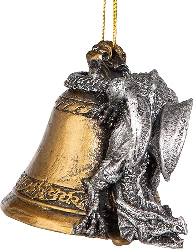 Miniatura 131 de Design Toscano Frost The Gothic Dragon - Adorno navideño para decoración navideña, 3 pulgadas de ancho, 3 pulgadas de profundidad, 5 pulgadas