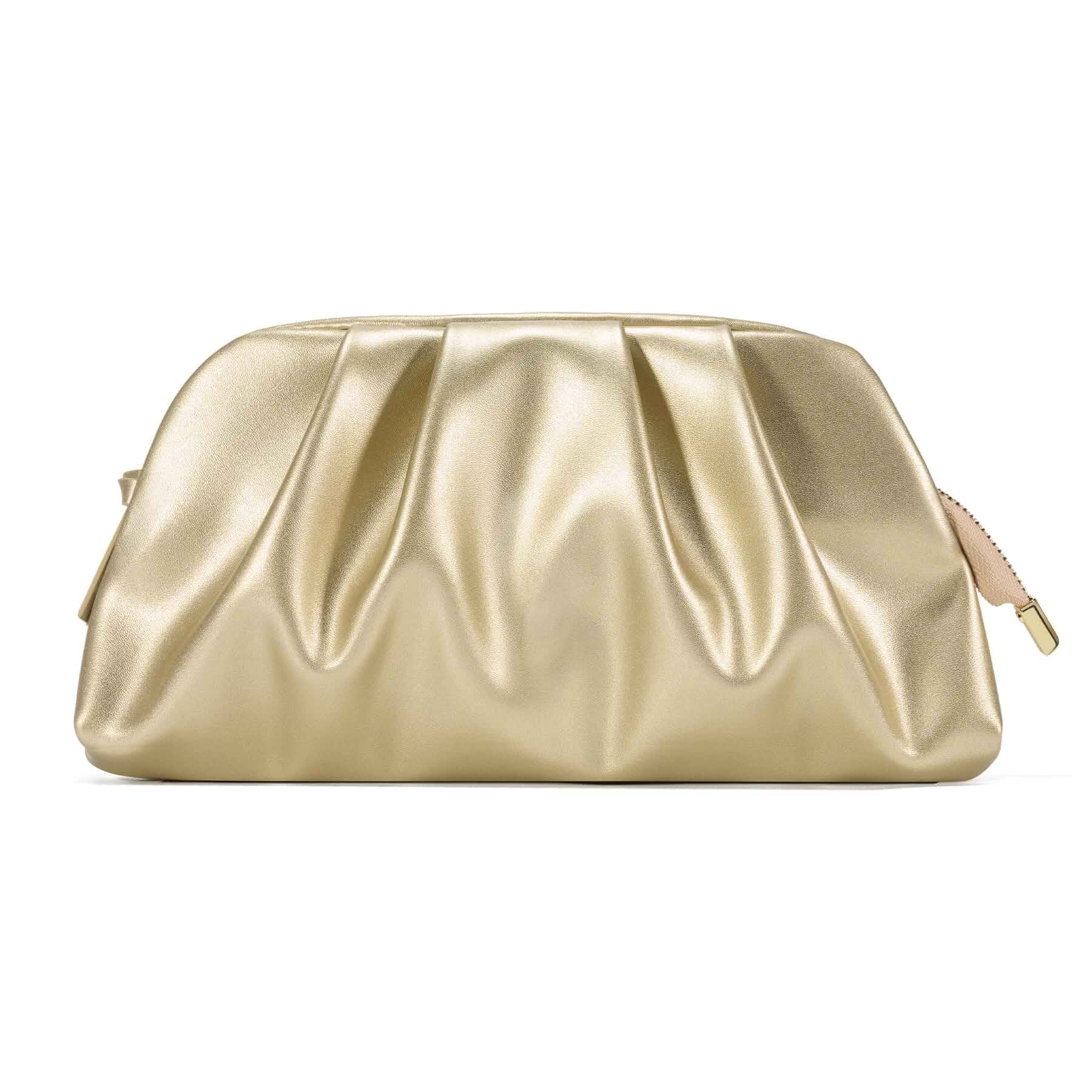 SWEETV Clutch Purses for Women, Evening Crossbody Bag, Handbags for Party SWEETV Fomal Pleated Evening Bag, Womens Clutch, Soft Pleated PU Elegant Clutch Purse for Wedding Party Dressy Gala Cocktail