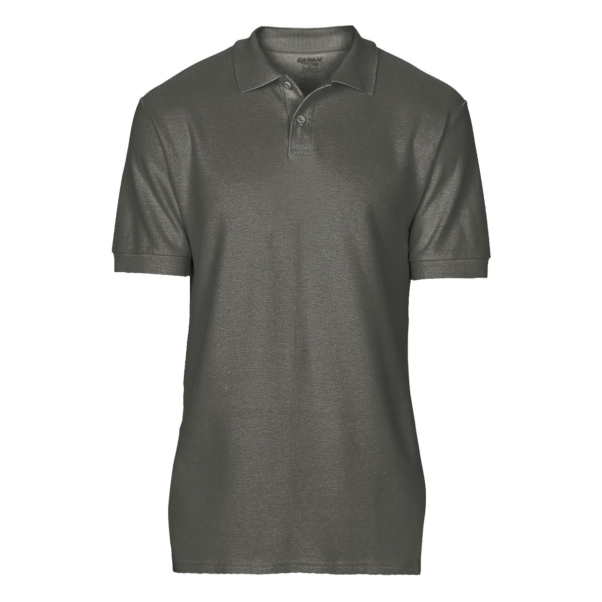 Gildan Men's Charcoal Softstyle Short Sleeve Double Pique Polo Shirt (4Xl, )