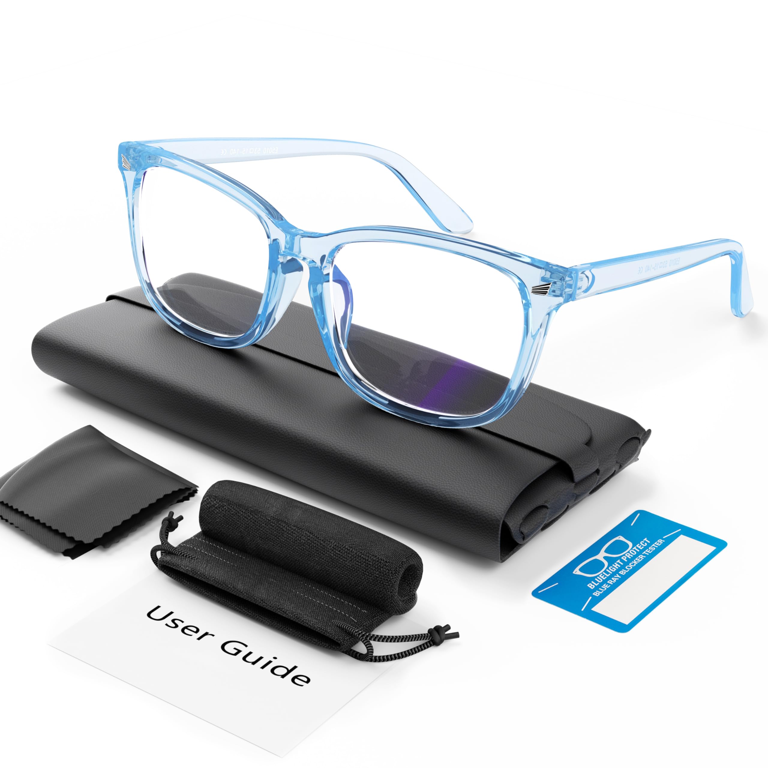 COOLOO Blue Light Blocking Glasses, Gaming Computer Glasses Anti Glare Headache Eyes Strain Glasses with Blue Light Filter, Super Light Weight Fashion