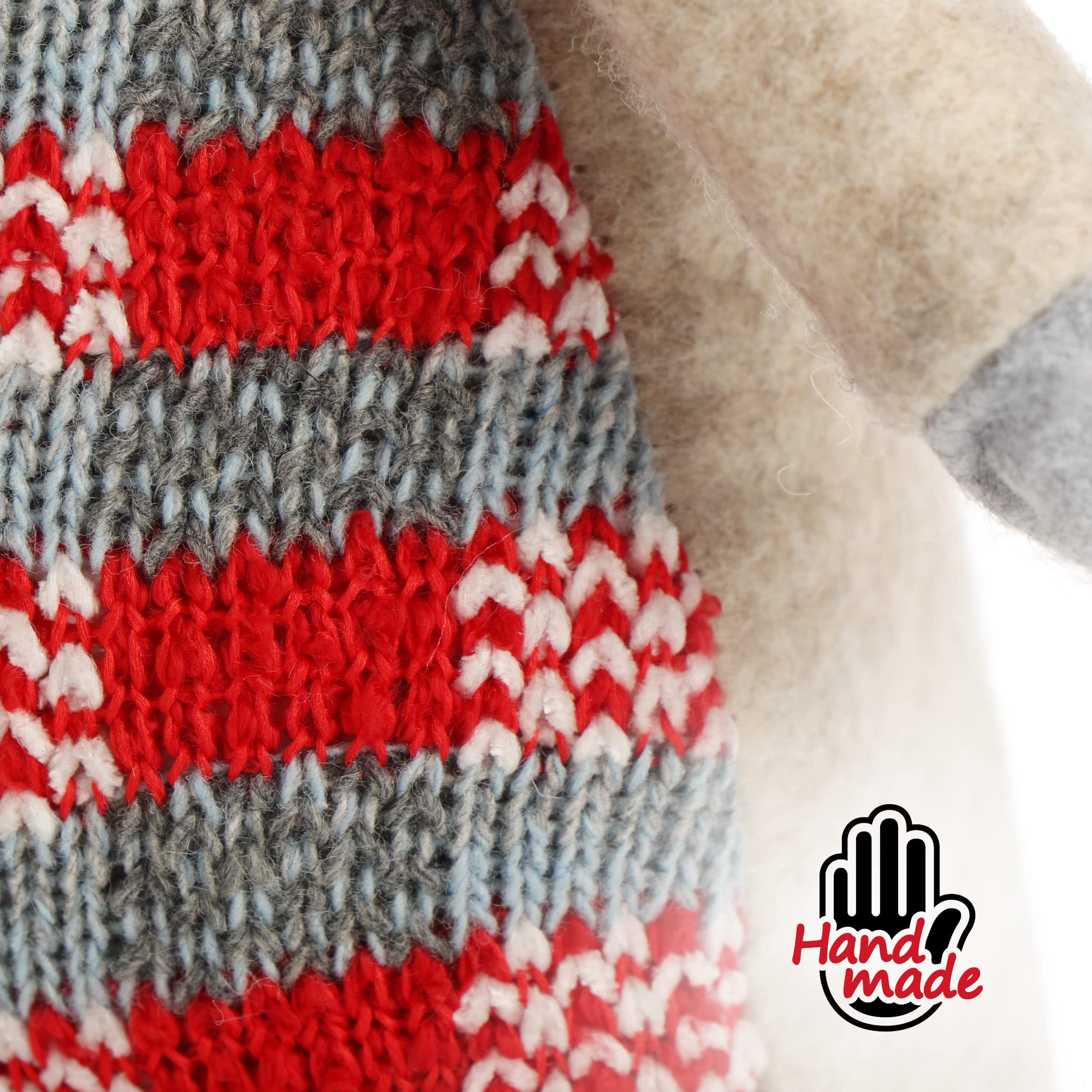 com-four® Figura de Alce para decoración navideña, Figura de Reno de Invierno como Elemento Decorativo Sueco, Lindo Taburete de Esquina como decoración de habitación o Regalo (1 Pieza - Rojo)
