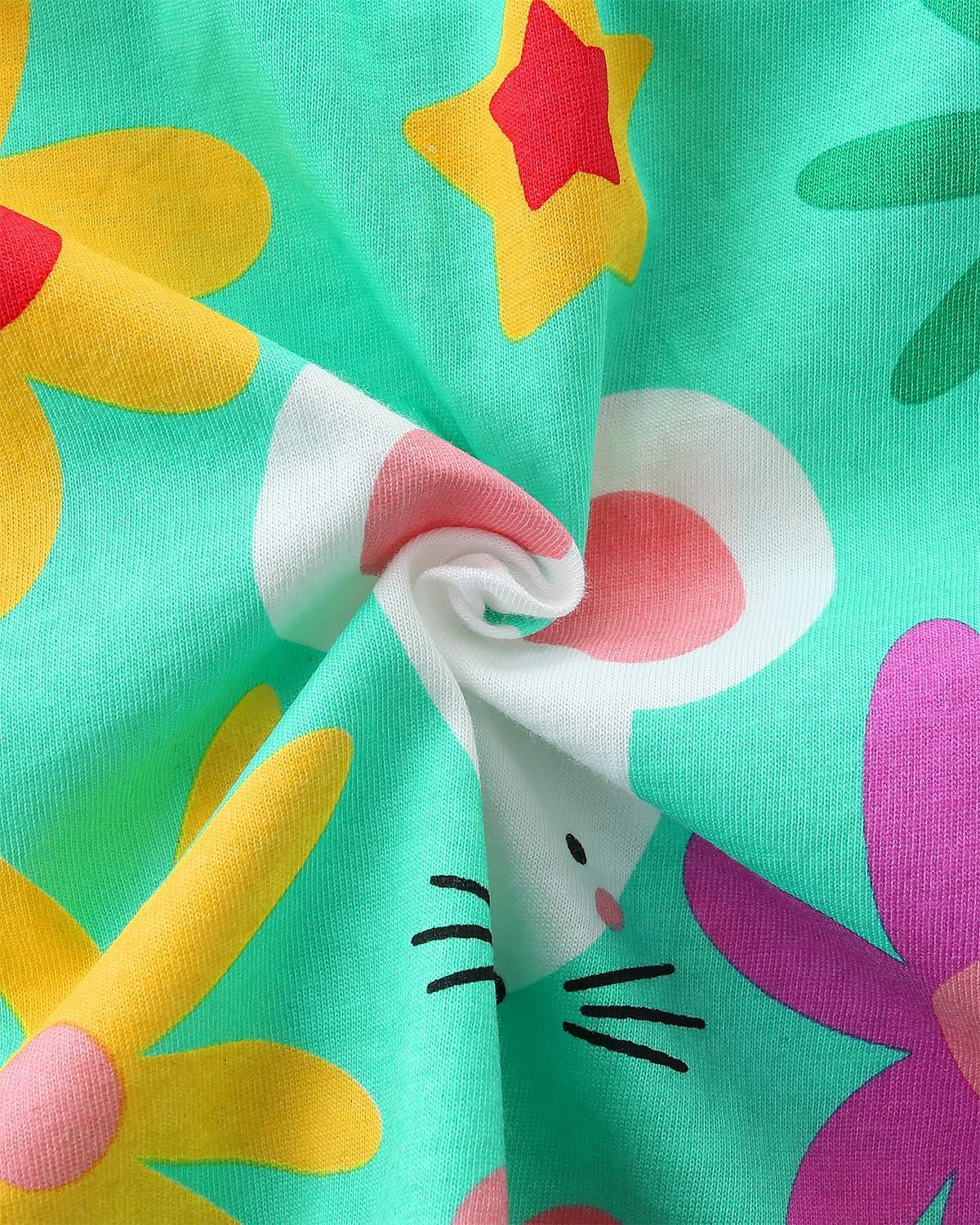 Bumeex Toddler Girls Summer Dress Clothes Cotton Casual Cartoon Print Short Sleeve Dresses Girls Sundress 1-7 Years - Image 7