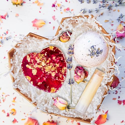 Miniatura 9 de Outus Papel de corte arrugado de 2 libras, papel triturado para caja de regalo, papel arrugado metálico, papel de seda de pascua para bodas,