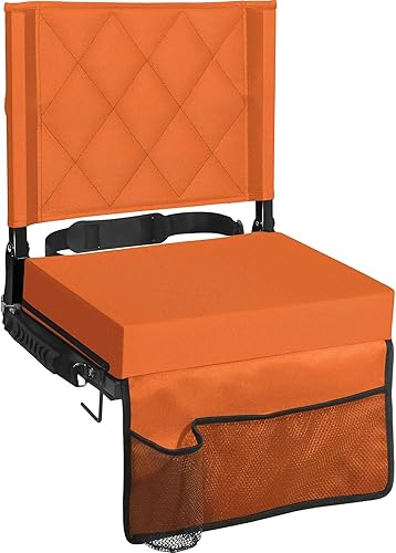 Miniatura 10 de Sheenive Stadium Seats for Bleachers with Back Support, Bleacher Seats with Backs and Cushion Wide, Portable Folding Padded Comfort Stadium Chair