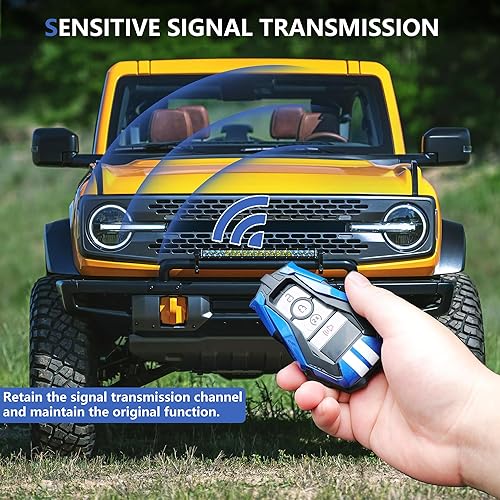 Vista 4 de Funda para llavero Ford compatible con Ford Bronco/Bronco Sport / F150 2021 2022 2023 2024