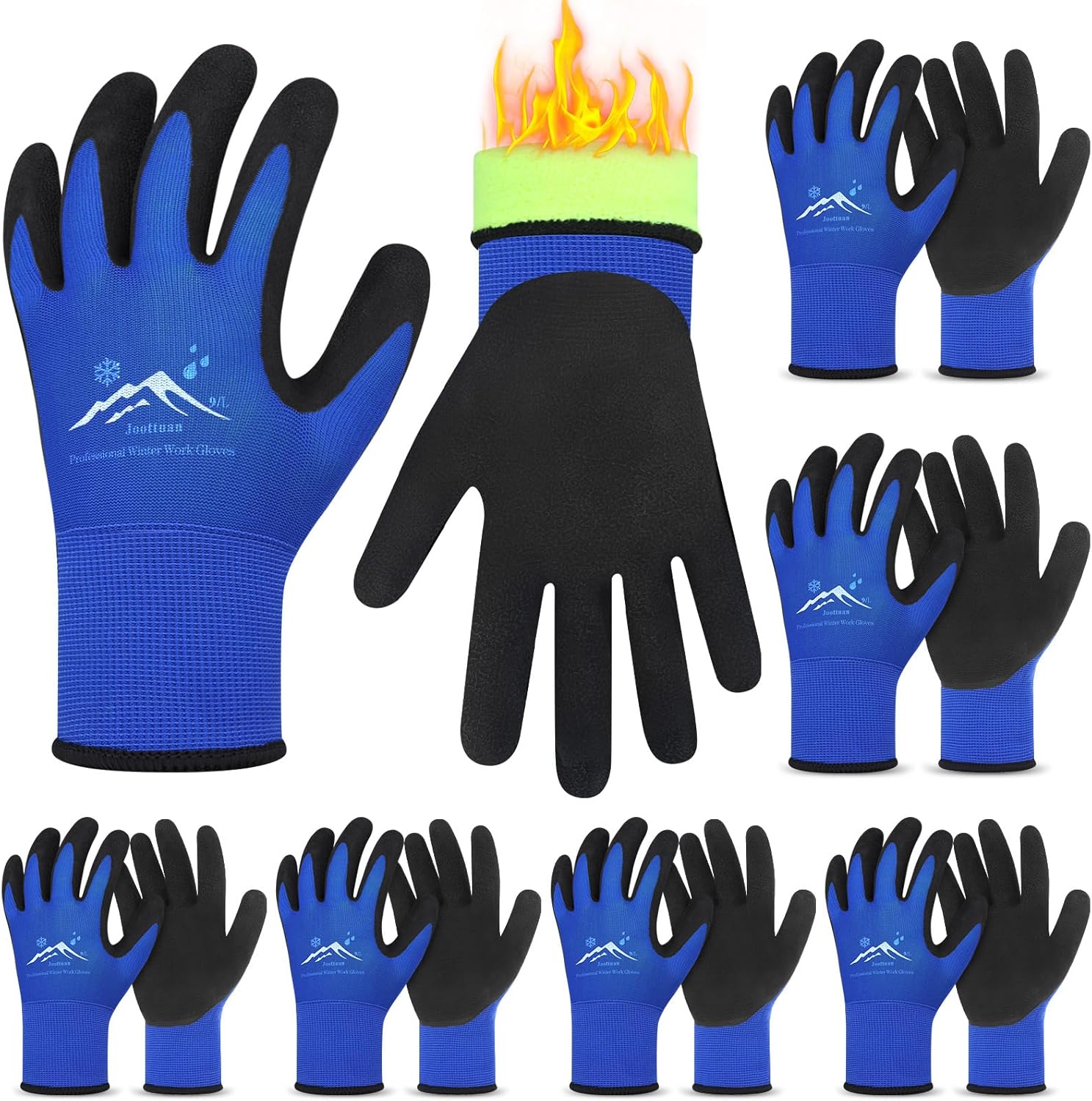 Winter Work Gloves Freezer Gloves Waterproof Insulated Work Gloves Thermal Gloves Foam Latex Coated Glove