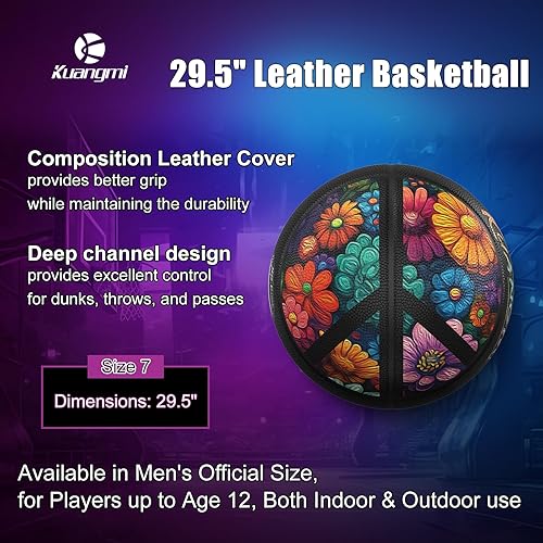 Miniatura 2 de Kuangmi Love Lucky Series Baloncesto, tamaño oficial 7 (29.5 pulgadas), edición limitada