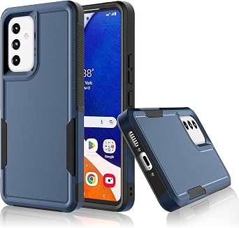 Samsung Galaxy A54 5G Case, Dual Layer Shockproof Drop Protection, Non-Slip Textured Side for Samsung Galaxy A54 5G 2023 6.4", Dark Blue