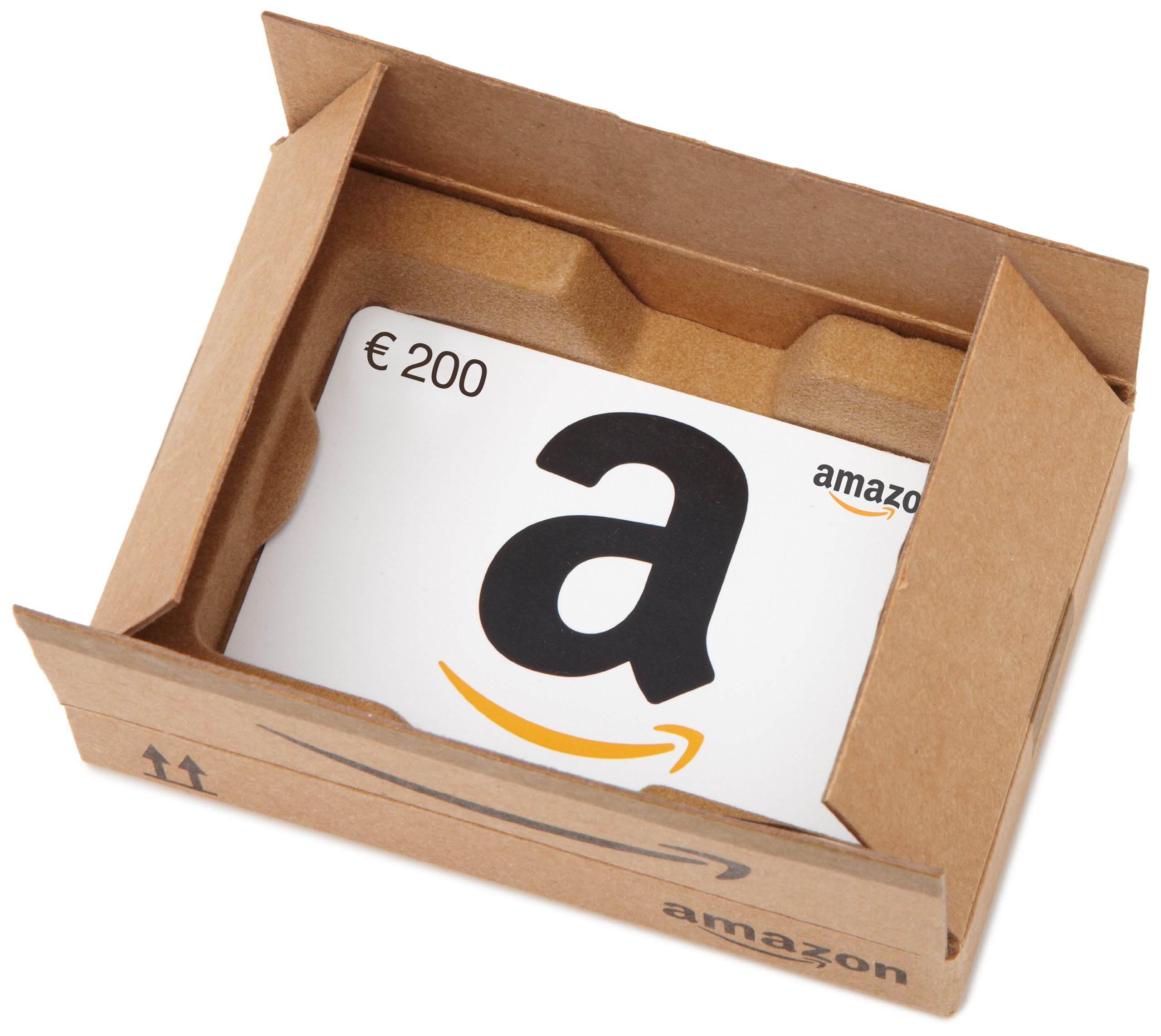 Amazon.de Geschenkkarte in Geschenkbox - 200 EUR (Lächeln)