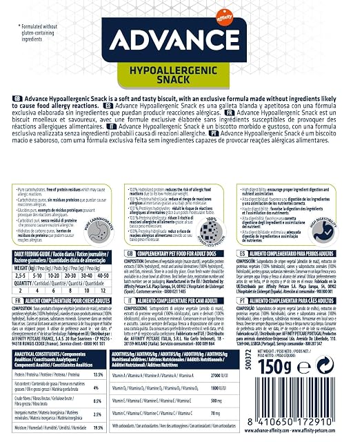 Foto 4 de 8 de Advance - Snack para perros adultos Advance Hypoallergenic 150 g