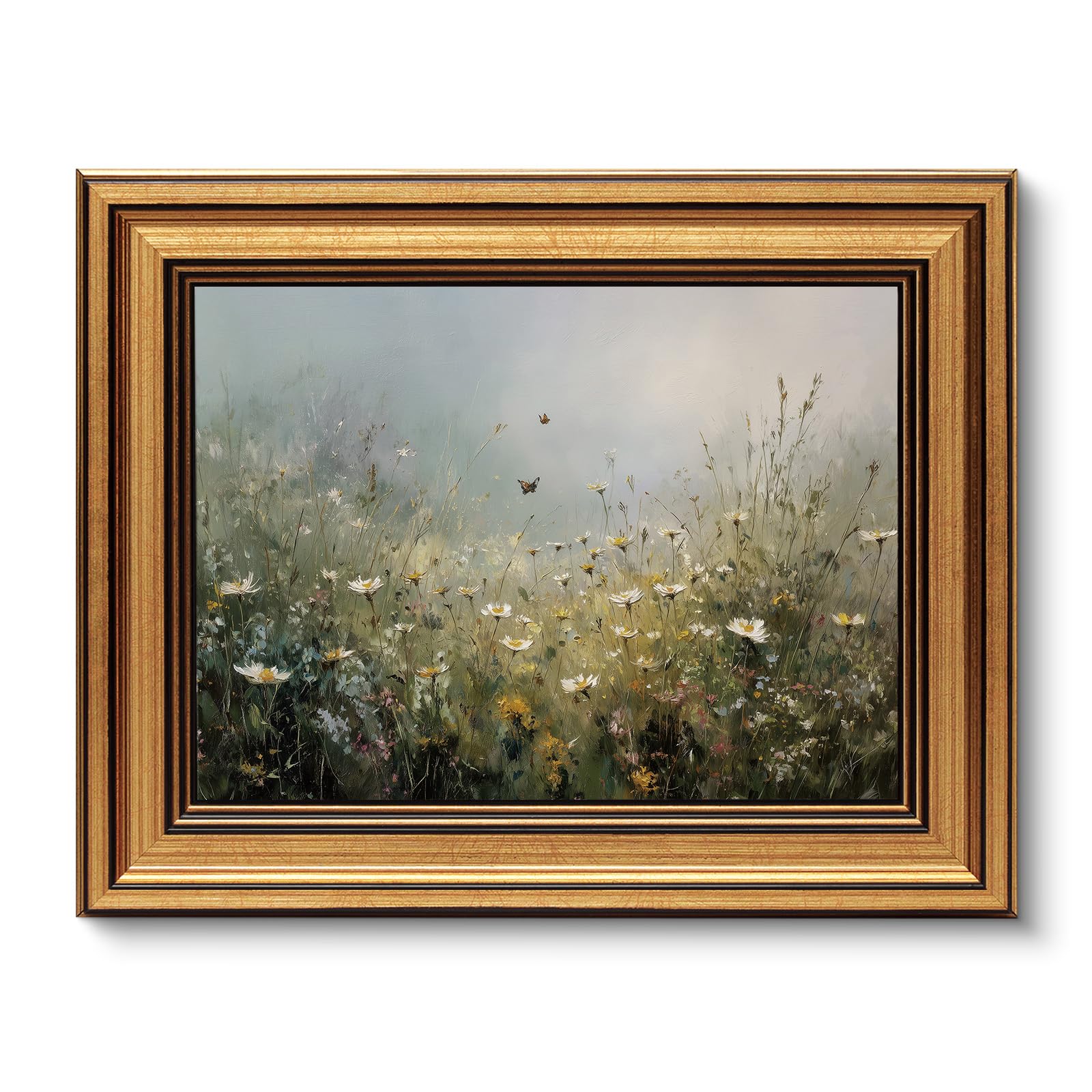 VIYYIEA Gold Framed Art Prints Wildflower Floral