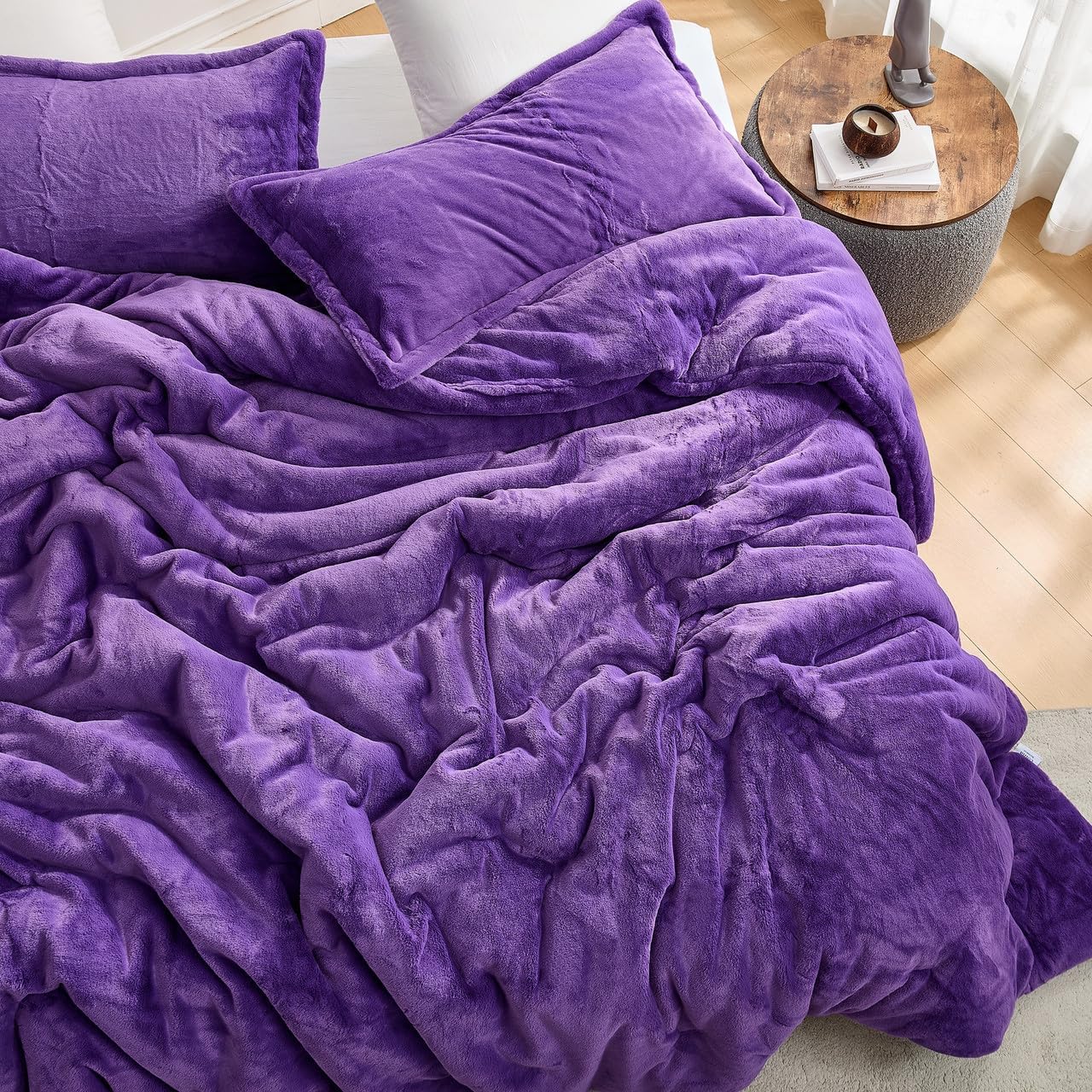 Byourbed Love Thick - Chunky Bunny Coma Inducer® Oversized Queen Comforter Set - Wild Purple