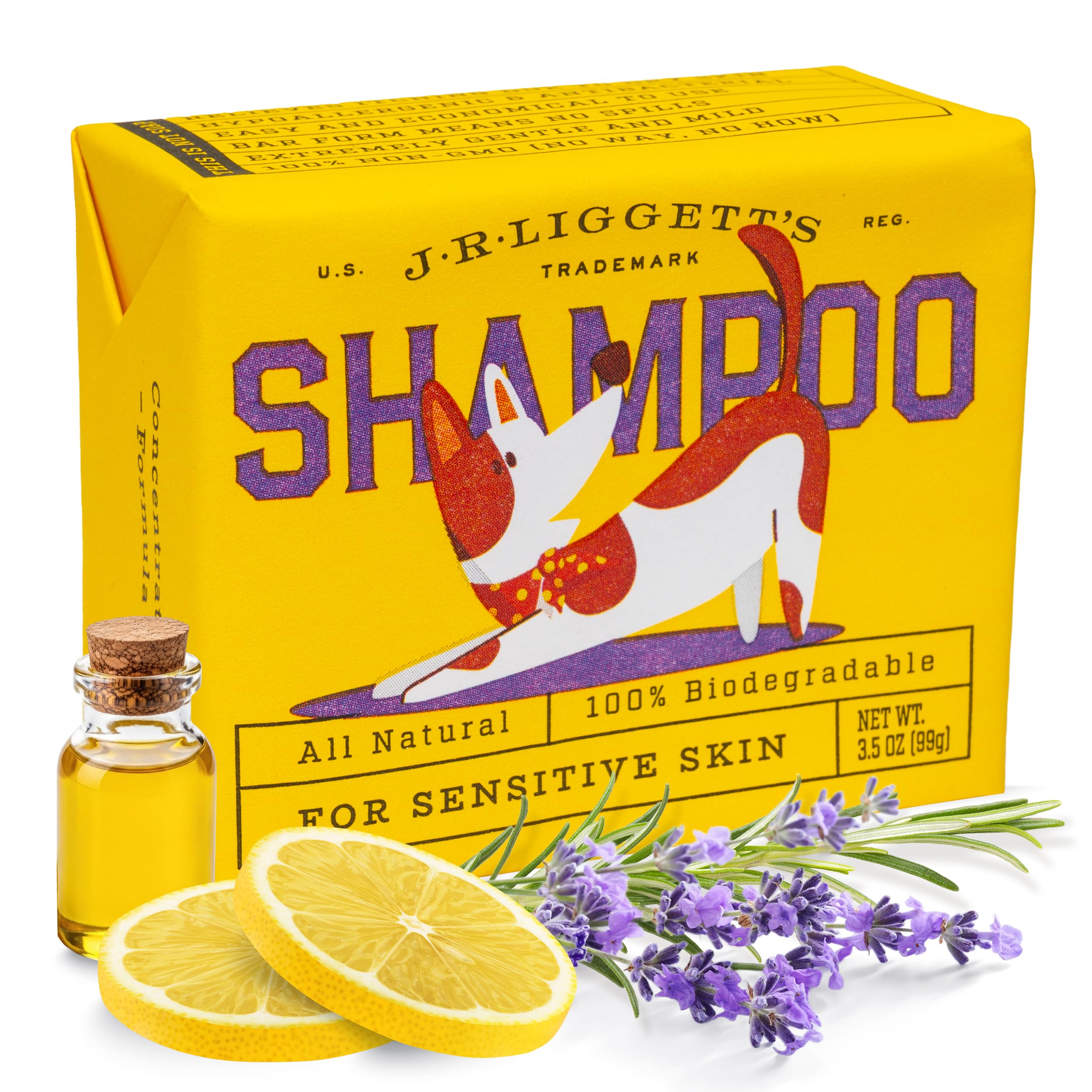 J.R.LIGGETT'S Dog Shampoo Bar for Dogs with Sensitive Skin