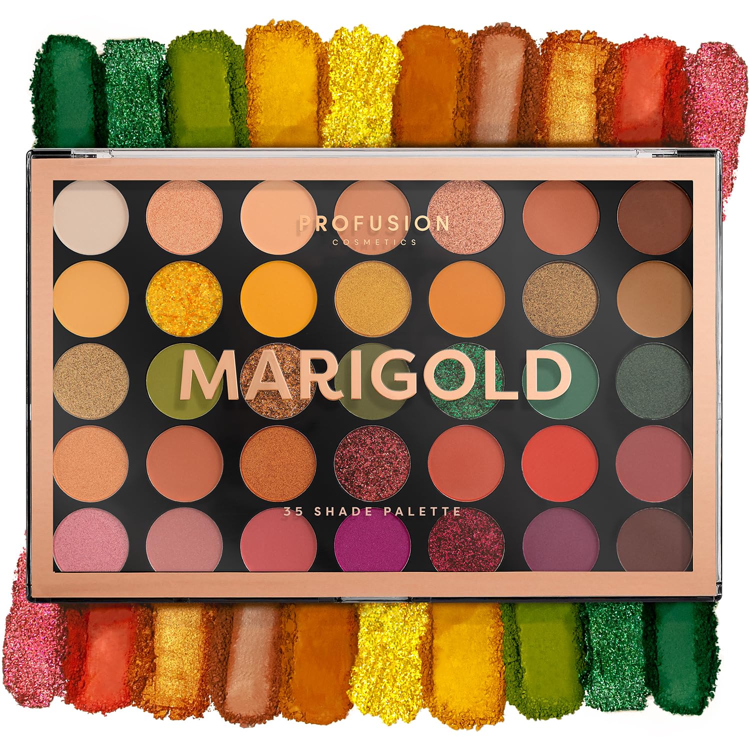 Profusion Cosmetics Marigold 35 Shade Eyeshadow Palette