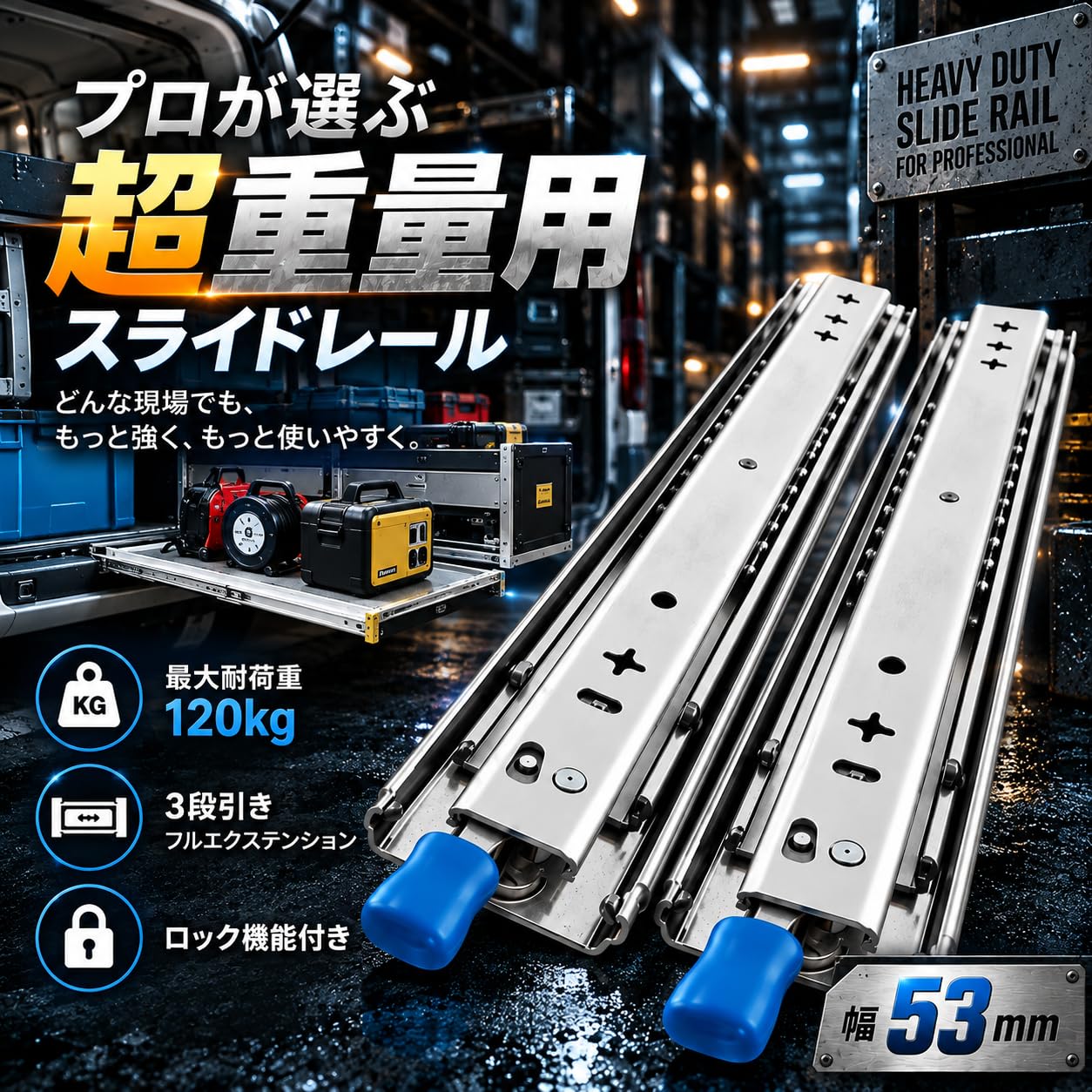 Amazon.co.jp: fulai スライドレール 車引き出し用 左右1セット DIY