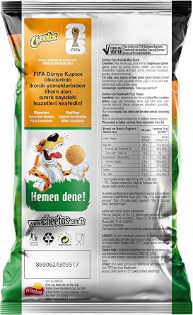 Cheetos Pizza Aromalı Mısır Çerezi Süper Boy 80g