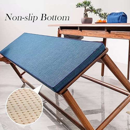 Miniatura 3 de SUCADA Elegant Bench Seat Cushion Custom Size, IndoorOutdoor Garden Chair Cushions Patio Loveseat Cushion Seat Pad, Rectangle Bay Window Cushion