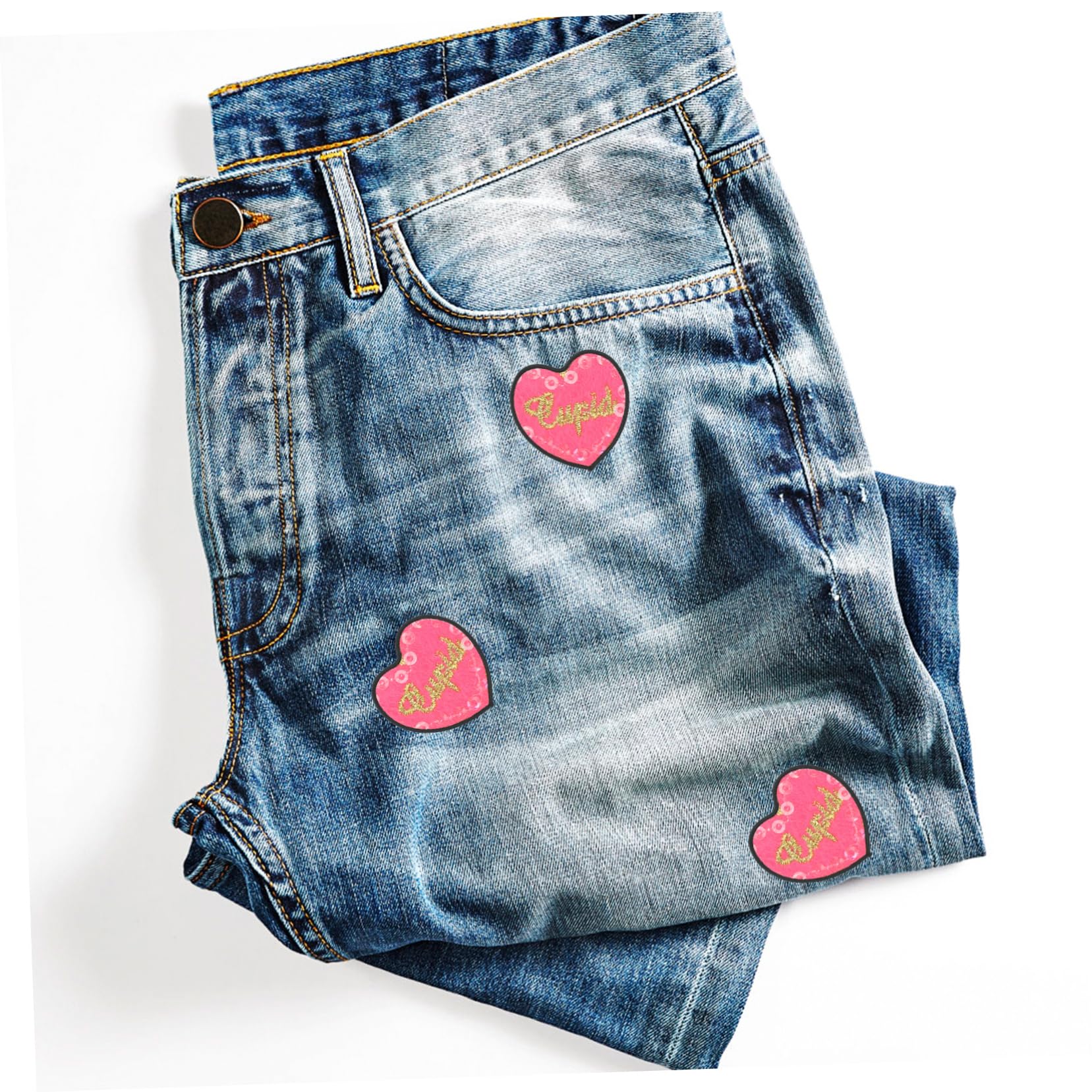 100stücke Wärmepress-patches Für Kleidung Weiße Leere Aufnäher Für -projekte Vielseitig Einsetzbar Für Jeans Taschen Und Für Kreative Reparaturen Und Dekorationen