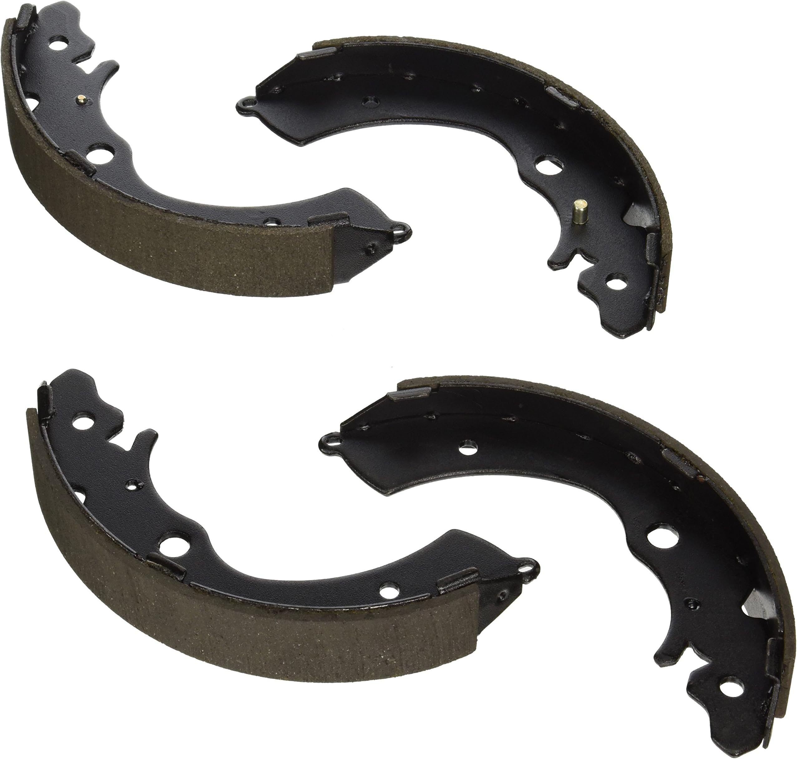 BS627 Blue Drum Brake Shoe Set - Compatible With Select Honda Accord, Civic, CR-V, Fit; REAR