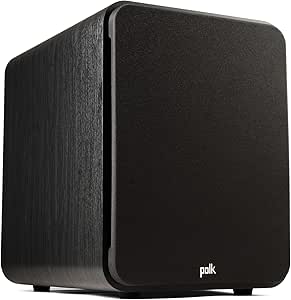 Polk Audio Signature Elite ES12 Subwoofer (Black), 12&#34; Long-Throw Woofer with Mineral-Filled Polymer Cone, 300W Class D Amplifier, Front Firing Home Subwoofer, Time-Smart Phase Control