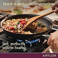 Vista 7 de Anolon Advanced Home Hard-Anodized Nonstick Tapered Sauce Pan/Saucepot, 4.5-Quart (Moonstone)